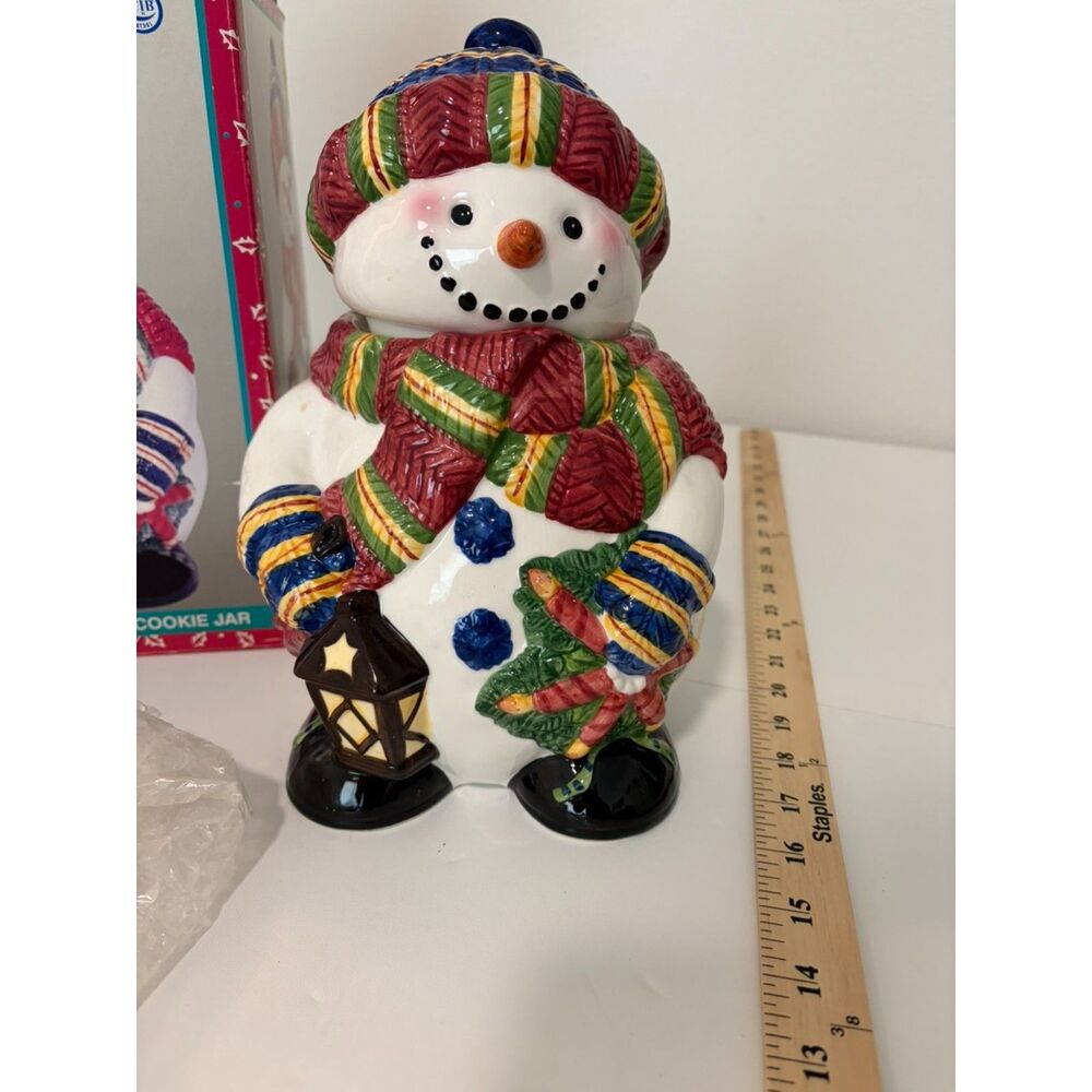 10" Big Foot Snowman cookie jar